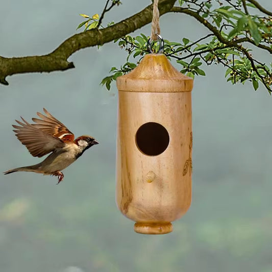 Wooden Hummingbird House 