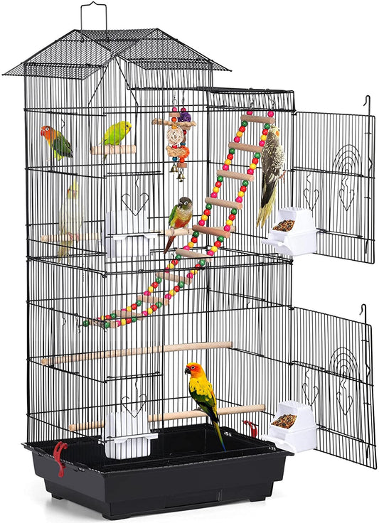 39-Inch Roof Top Large Flight Parrot Bird Cage